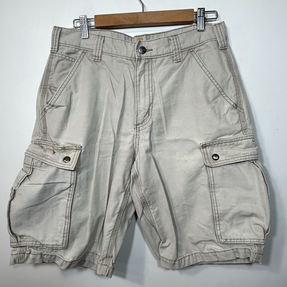 Vintage Carhartt Mens 32 x 10.5 Shorts Workwear Carpenter Pockets Summer